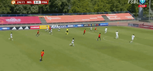 天博体育-半场:U17比利时1-0法国U17,德里森助攻贾登-塞克破门